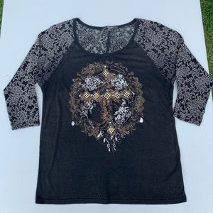 Miss Me Shirt + Shaw Size Small